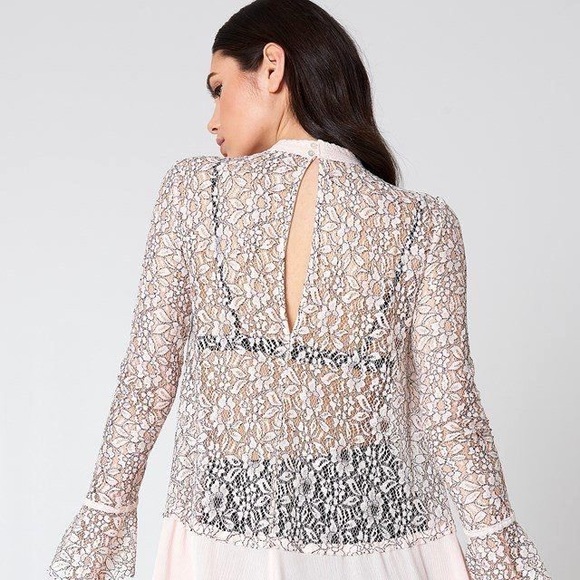 NWT Free People New Tell Tale Lace Minidress - Picture 6 of 8